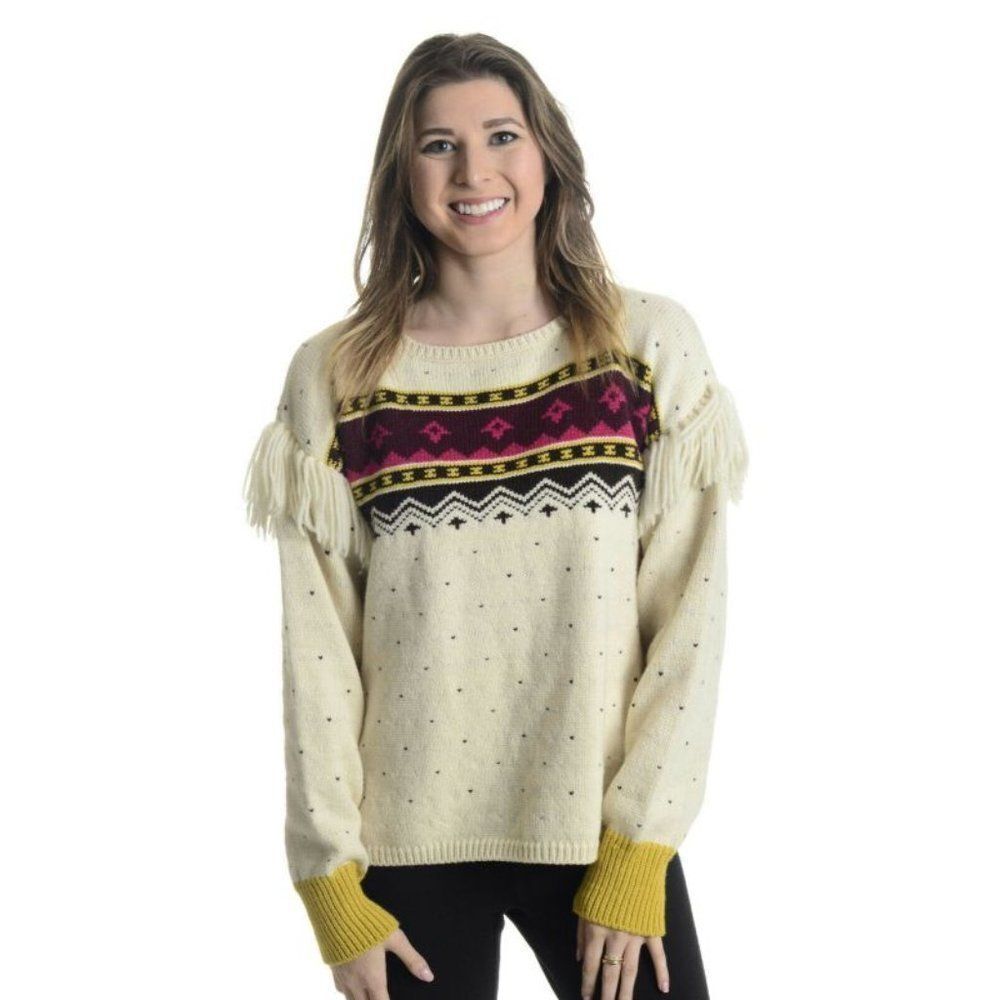 M Closed Nordic Knit Crewneck Sweater w Shoulder